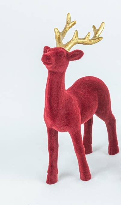 Fuzzy Christmas Red Deer Tabletop