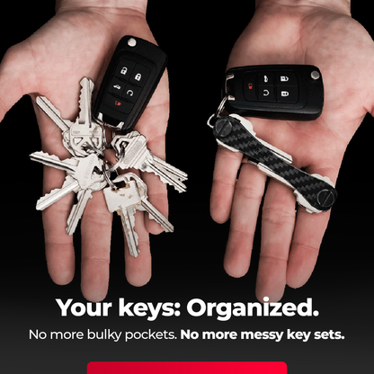 KeySmart® Carbon Fiber 3k | Holds Up To 14 Keys