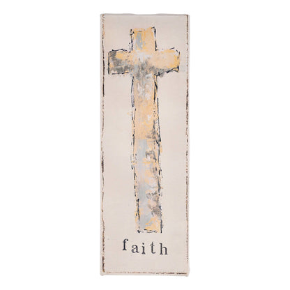 Faith Gold Cross Canvas