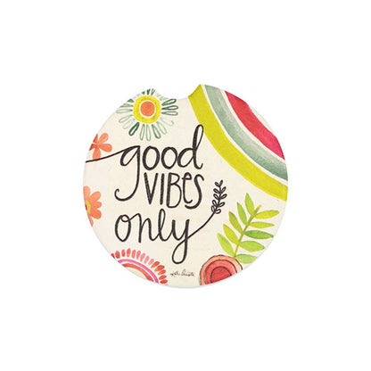 Good Vibes Only Car Coaster