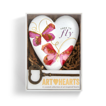 Free To Fly Butterfly Art Heart