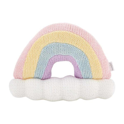 Knit Rattle - Rainbow