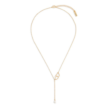 Dainty Double Heart Necklace - Gold