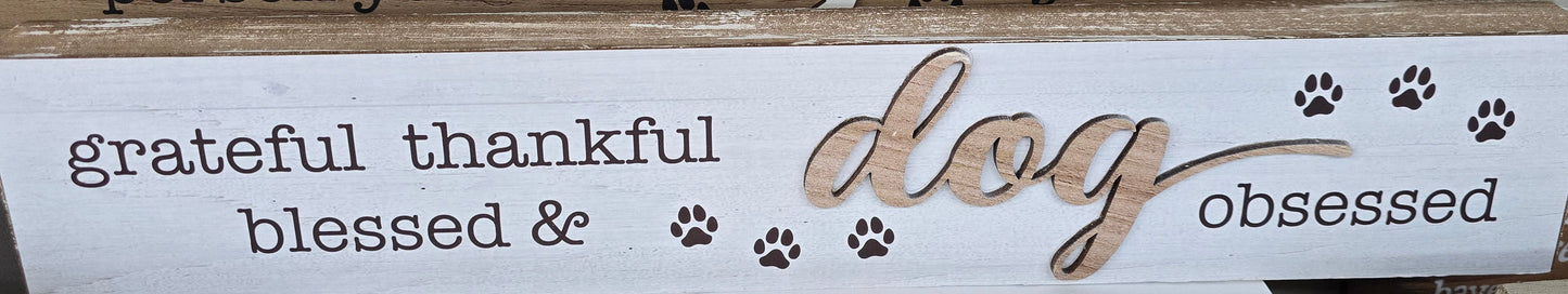 Wooden Pet Message Blocks