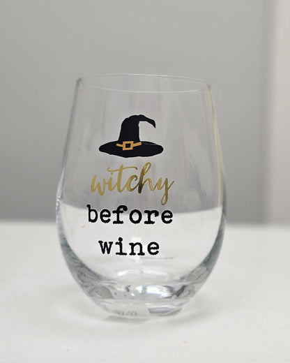 Halloween Themed Wine Glass