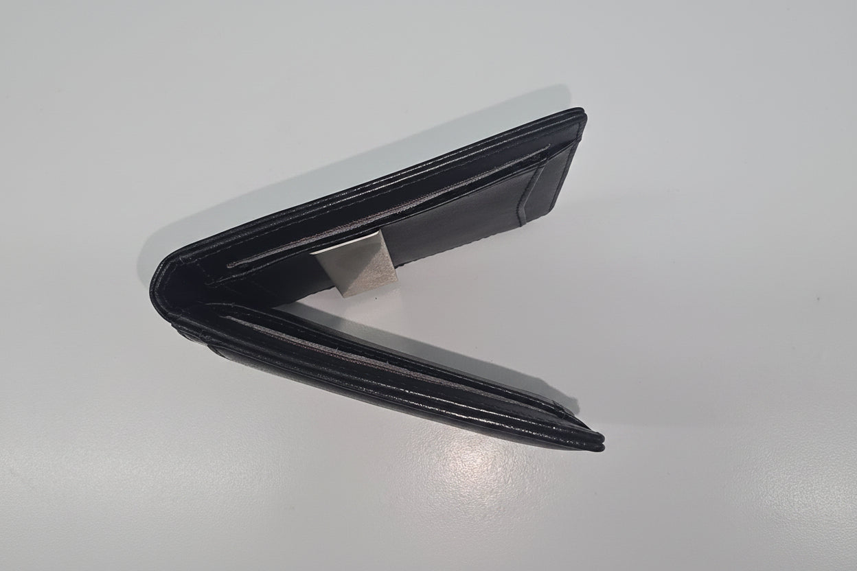 Men's Bifold Wallet With Clip | Black