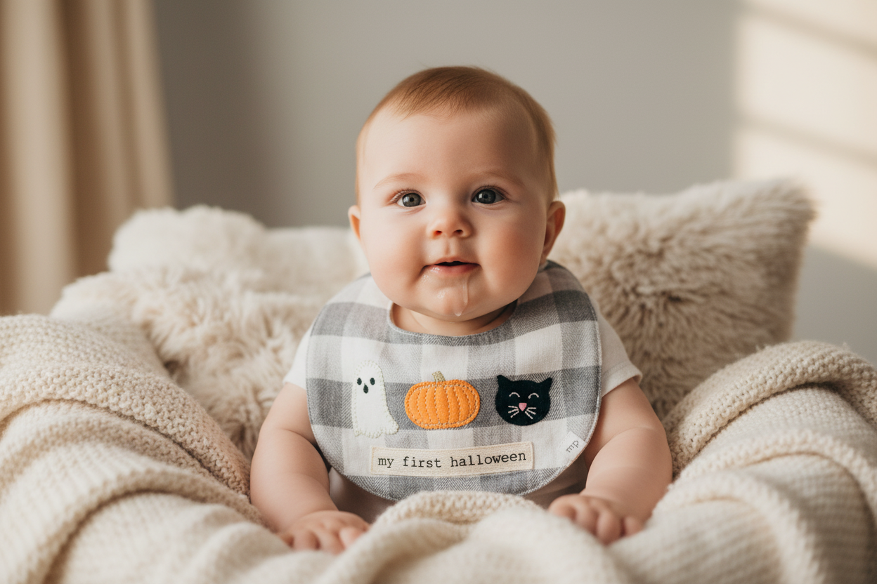 My 1st Halloween/Thanksgiving Reversible Bib