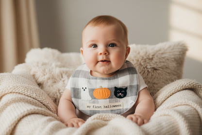 My 1st Halloween/Thanksgiving Reversible Bib