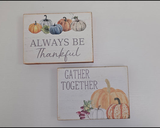Fall Pumpkin Sign