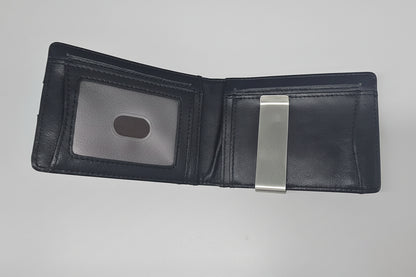 Men's Bifold Wallet With Clip | Black