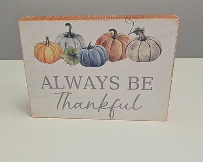 Fall Pumpkin Sign