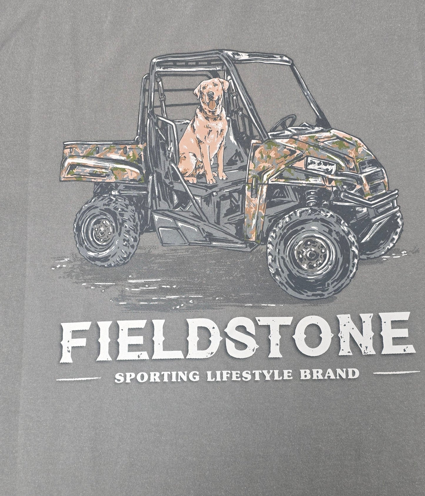Fieldstone Tee Camo UTV w/ Dog