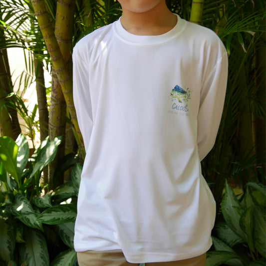 Caloosa Waterwear Ls White Fish