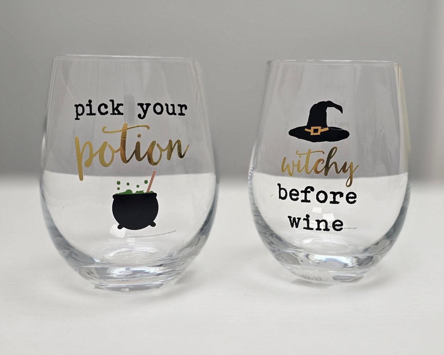 Halloween Themed Wine Glass