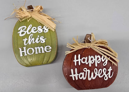 Pumpkin Sitter w/ Sayings