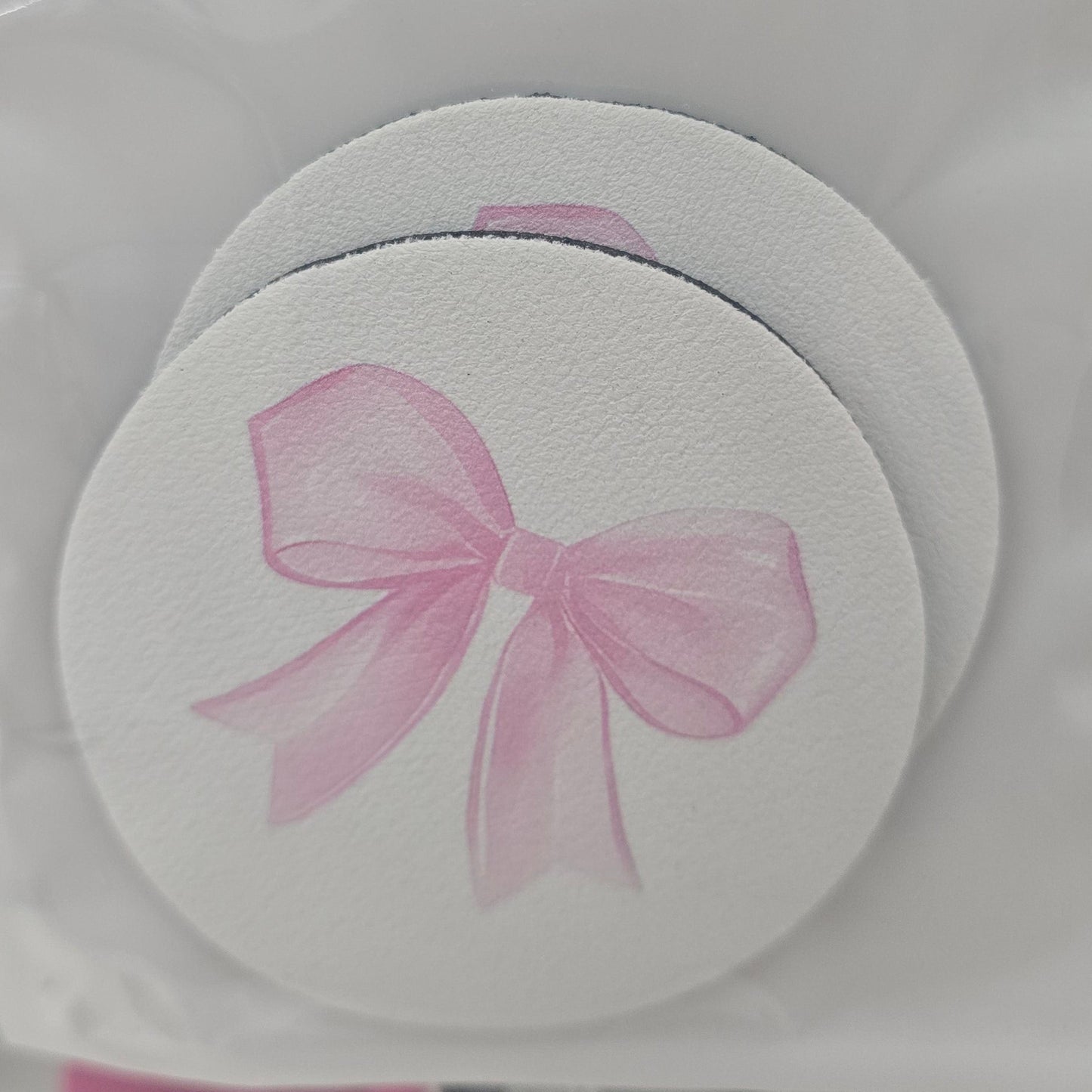 2 pc Car Coasters Bow