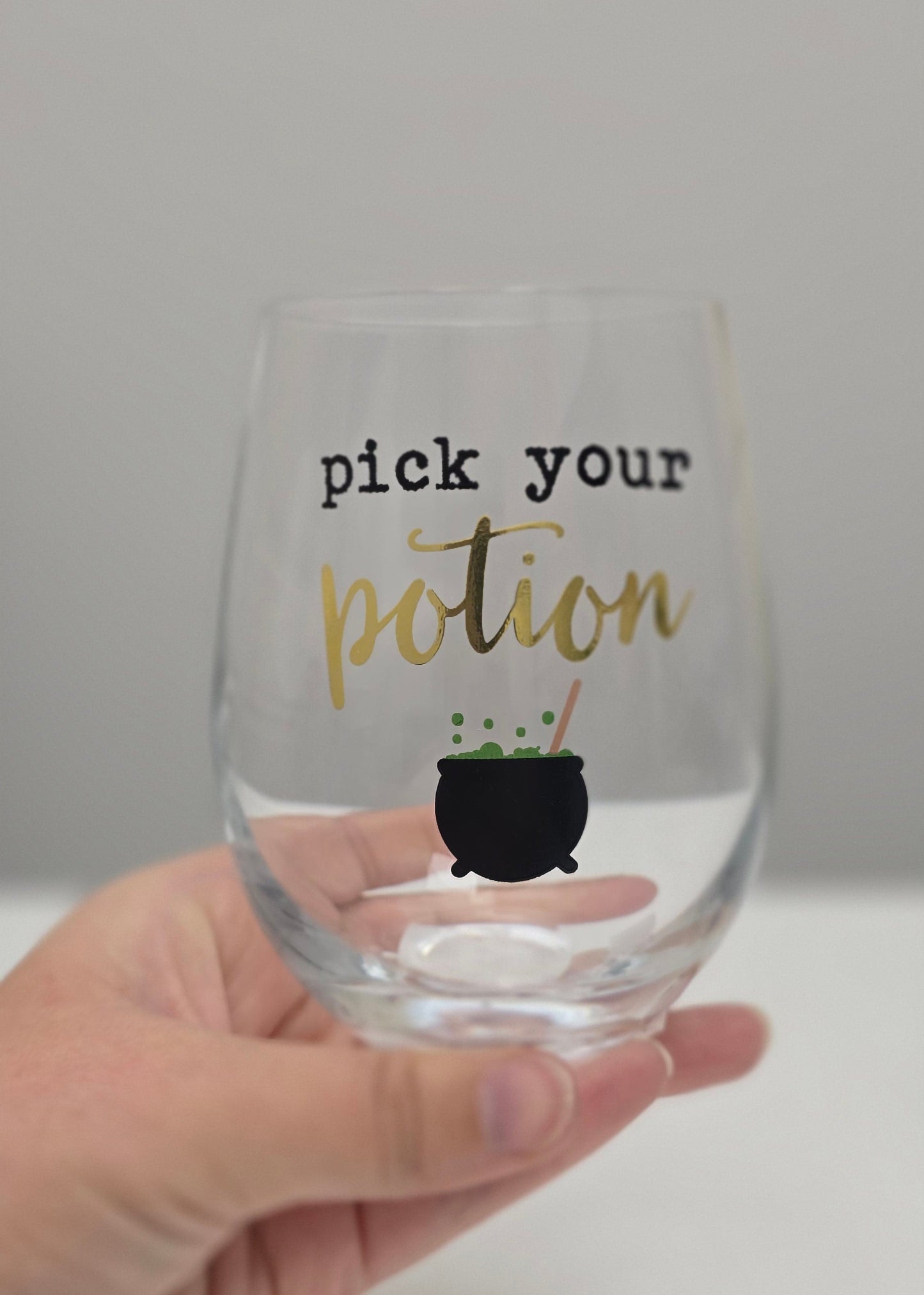 Halloween Themed Wine Glass
