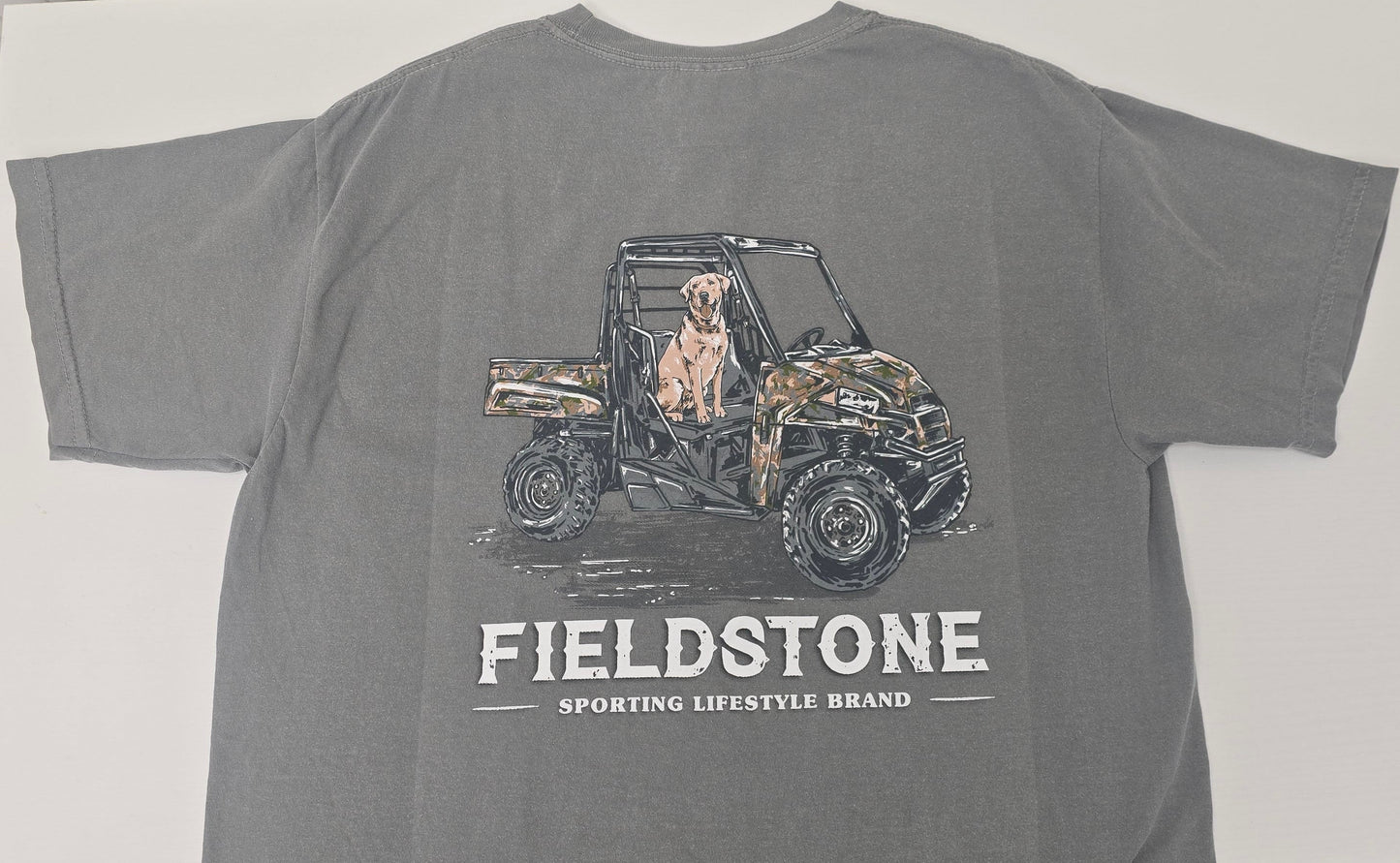 Fieldstone Tee Camo UTV w/ Dog