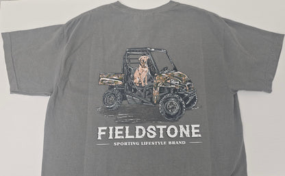 Fieldstone Tee Camo UTV w/ Dog
