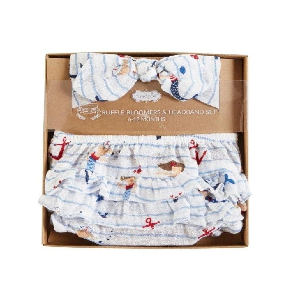 Mudpie Bloomer Headband Set Mermaid