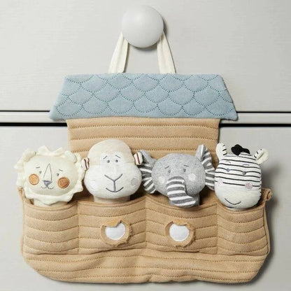 Noah's Ark with Squeakers Plush Toy Set