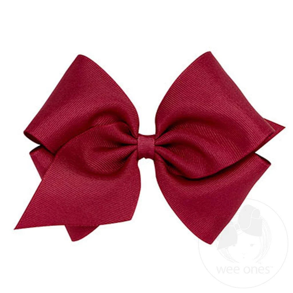 King Classic Grosgrain Hair Bow (Plain Wrap)