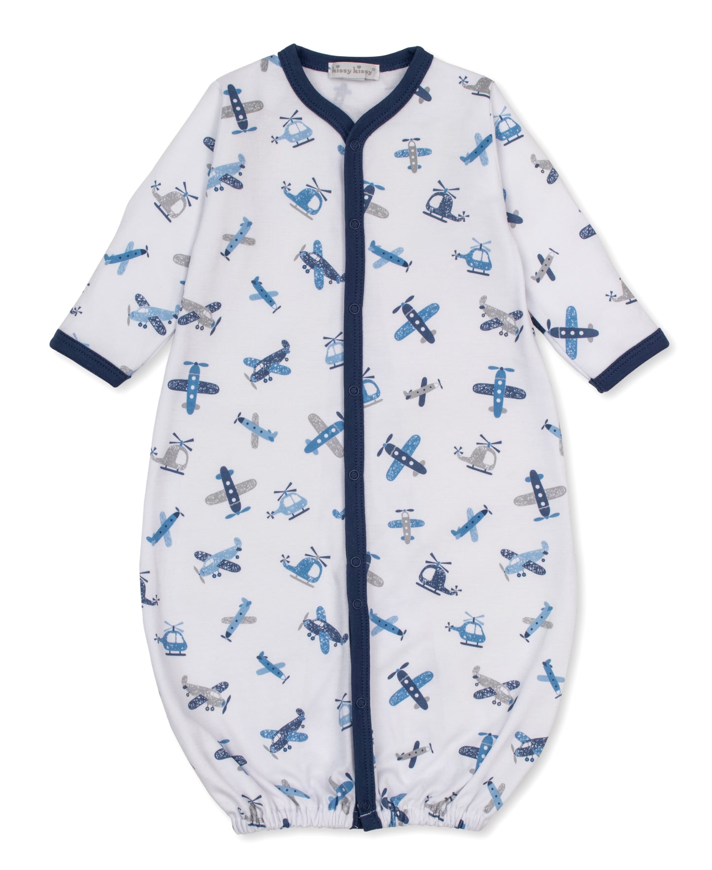 Awesome Aircrafts Print Convertible Gown