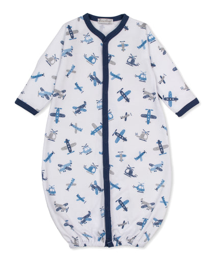 Awesome Aircrafts Print Convertible Gown