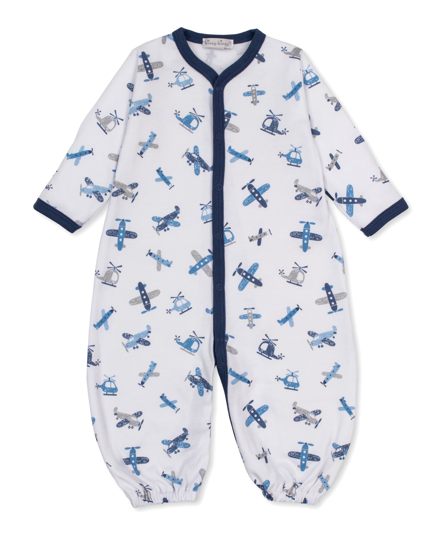 Awesome Aircrafts Print Convertible Gown
