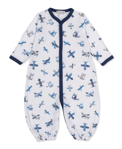 Awesome Aircrafts Print Convertible Gown