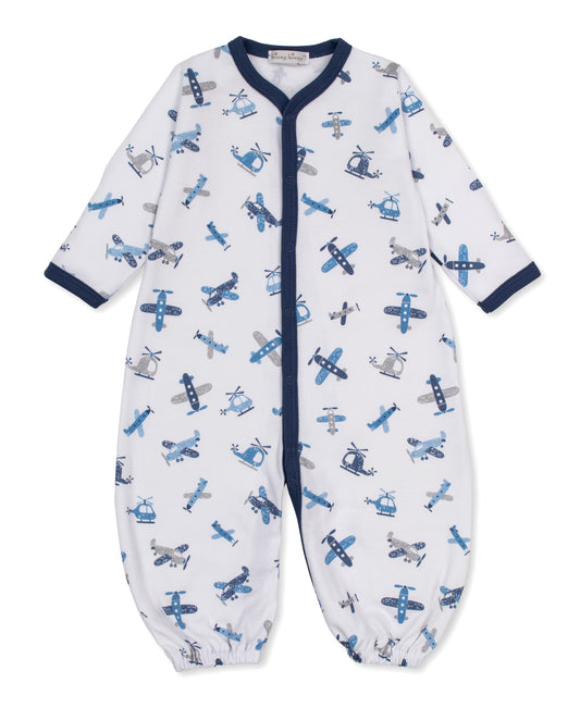 Awesome Aircrafts Print Convertible Gown