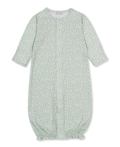 Autumn Meadows Green Print Convertible Gown