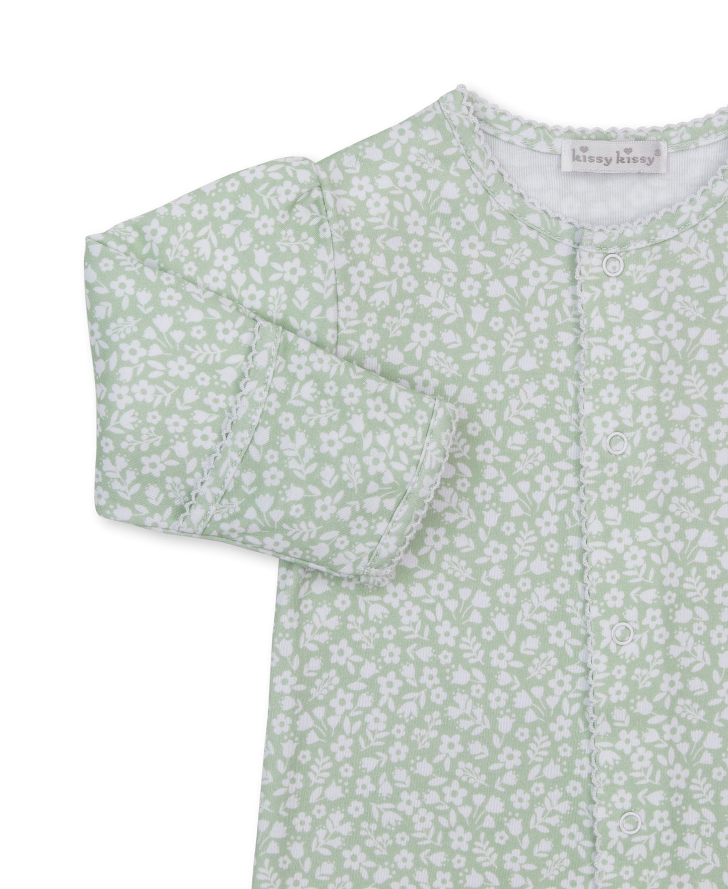 Autumn Meadows Green Print Convertible Gown
