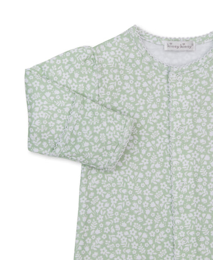 Autumn Meadows Green Print Convertible Gown