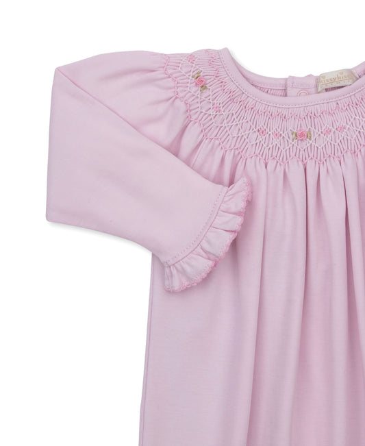 CLB Fall Bishop Pink Smocked Sack