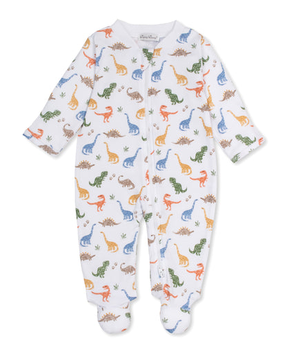 PJs Dino Stomp Multi Print Footie W/ Zip