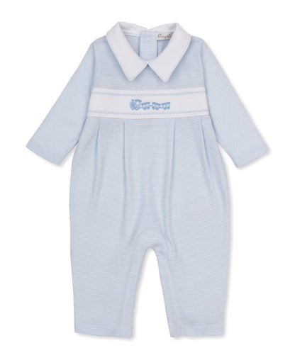 Classic Treasures Light Blue Stripe Playsuit
