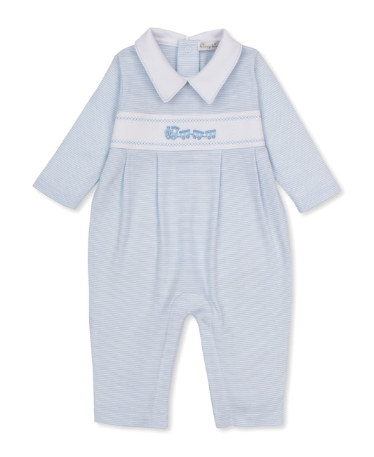 Classic Treasures Light Blue Stripe Playsuit